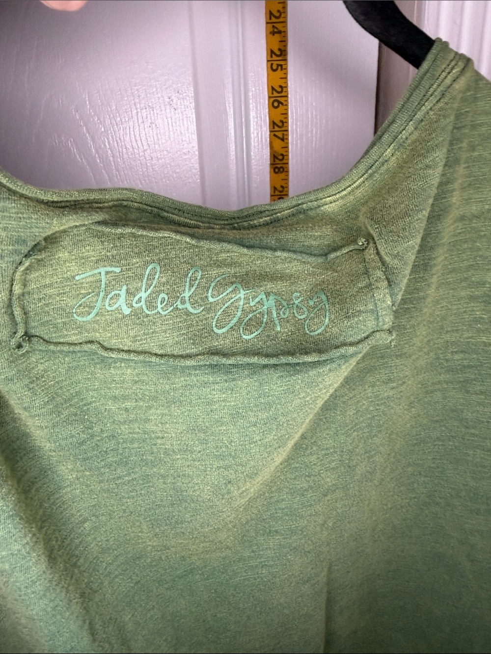 Green Floral Crescent Moon Long Sleeve Tee - Picture 4 of 5